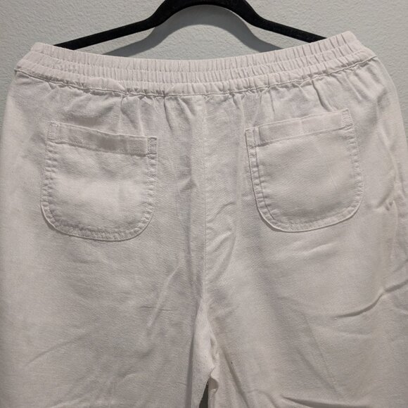 Vintage Caslon White Linen Pants - Small - Picture 3 of 7